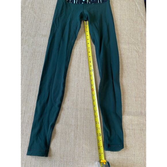 LULULEMON Wunder Under Pant III Reversible Dark Fuel / Menthol 4 - Picture 5 of 8